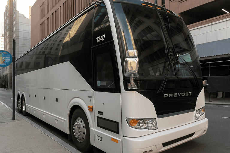 a Fayetteville Coach Bus Service coach bus