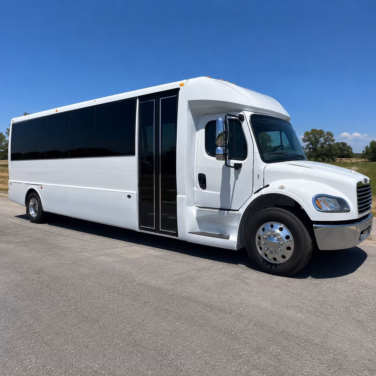 corporate airport transfer buses at fayetteville regional airport fay