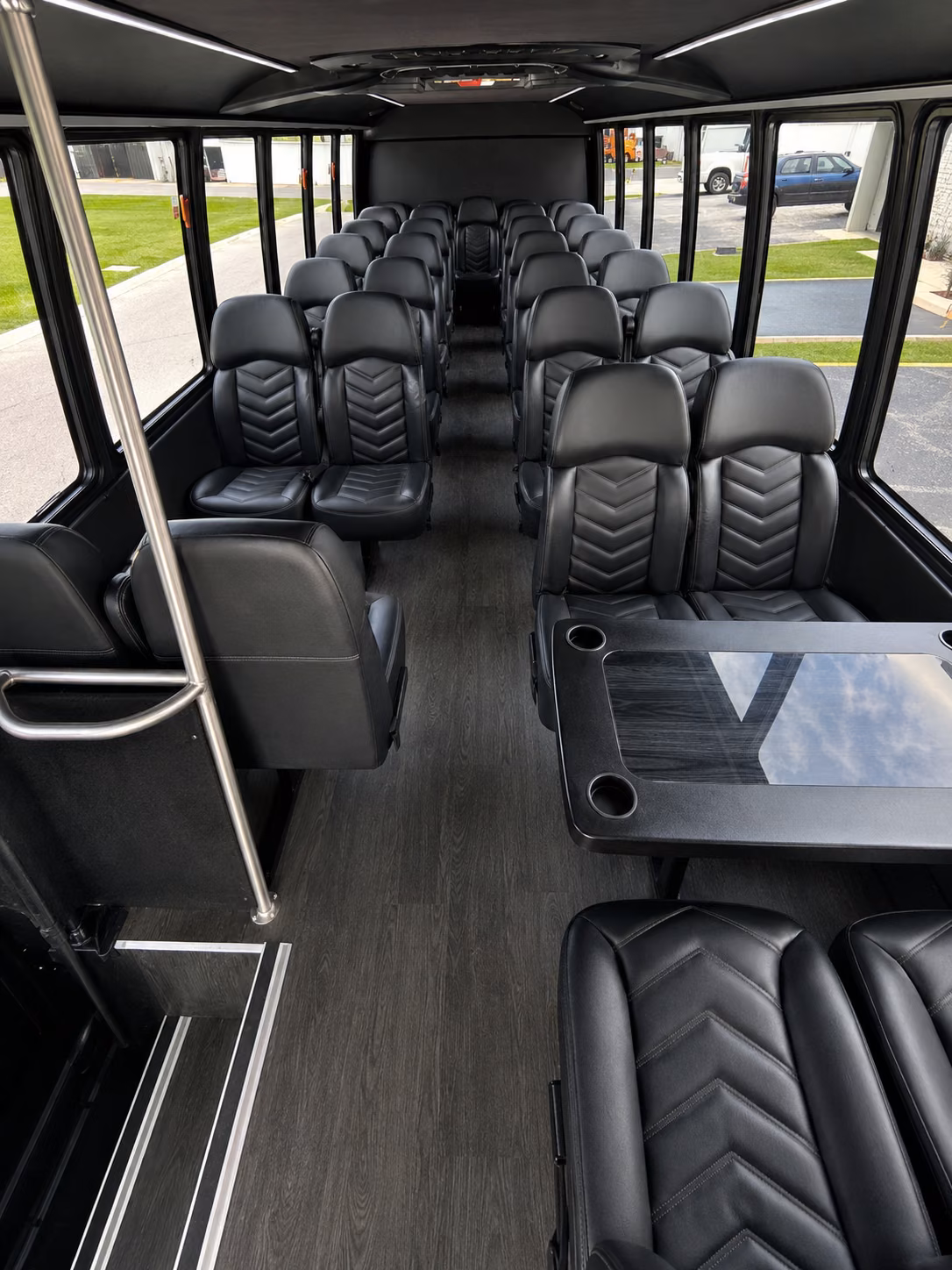 fayetteville 18 passenger minibus inside