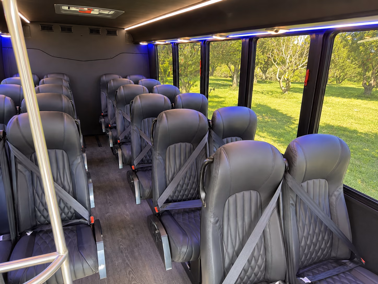 fayetteville 18 passenger minibus interior