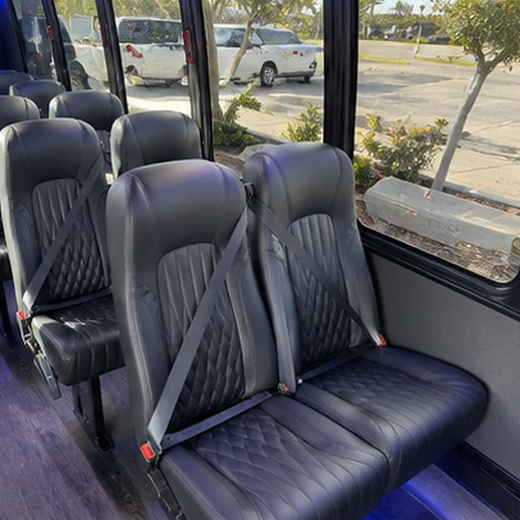 fayetteville 25 passenger minibus interior