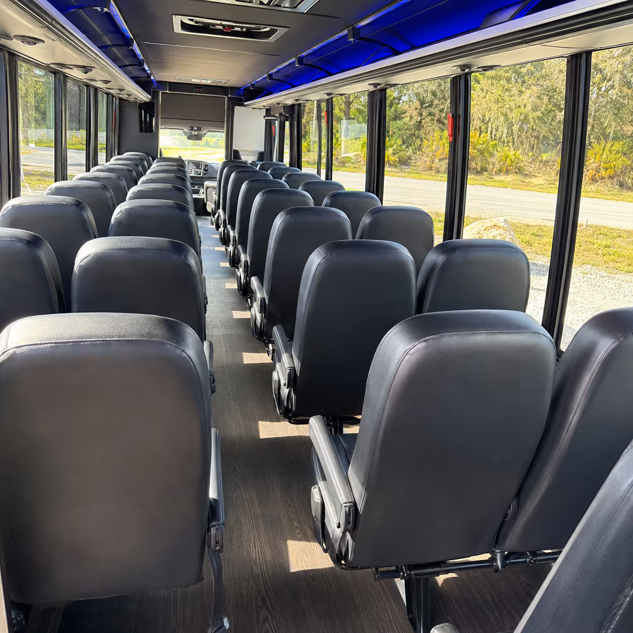 fayetteville 30 passenger minibus inside