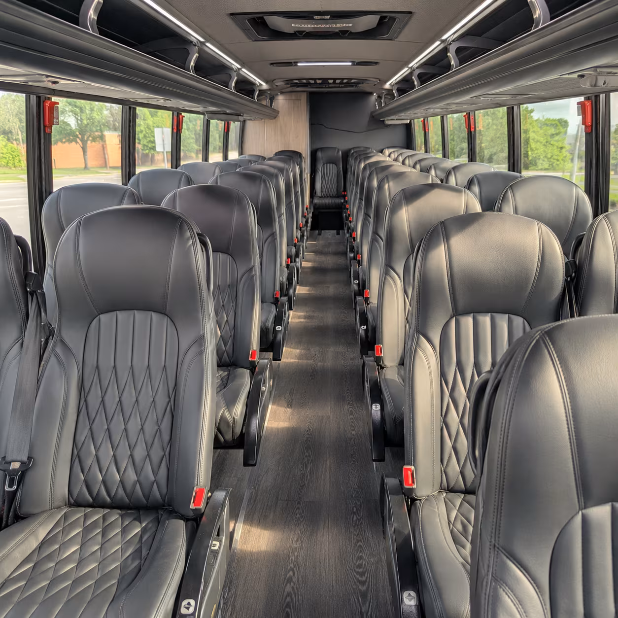 fayetteville 35 passenger minibus inside