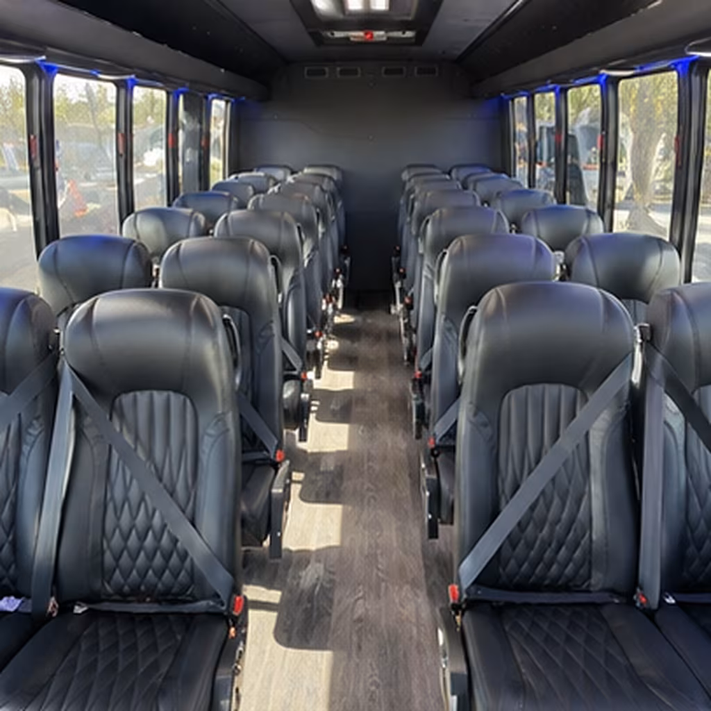 fayetteville 35 passenger minibus interior