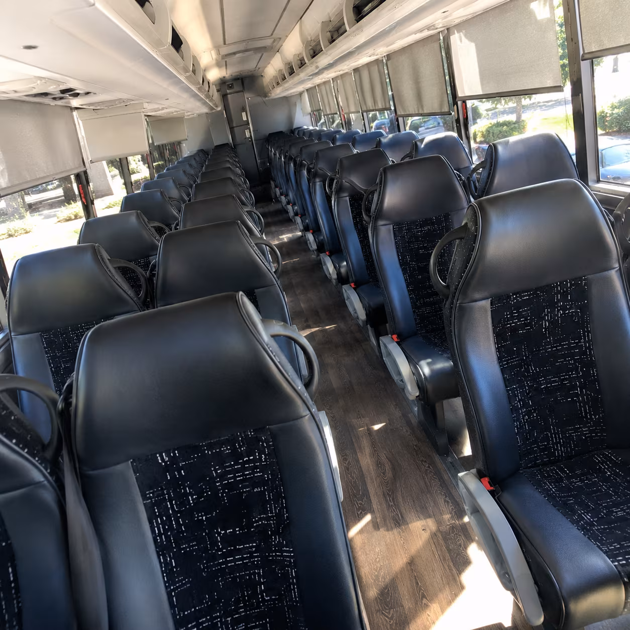 fayetteville 56 passenger charter bus interior