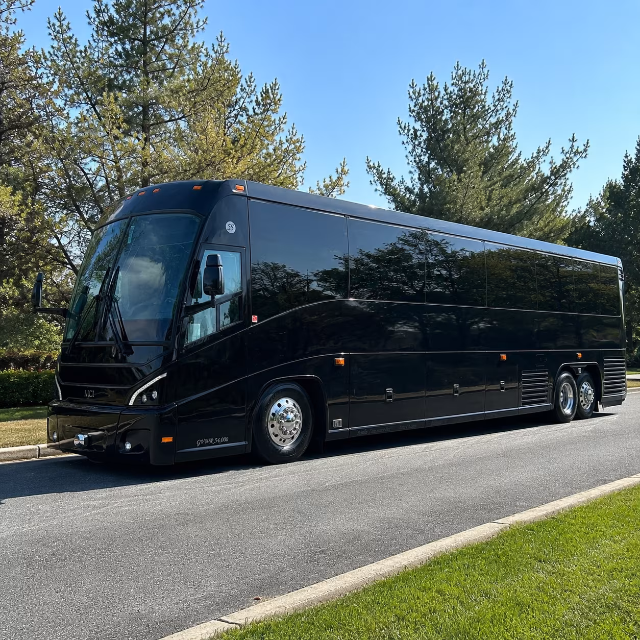 fayetteville 56 passenger charter bus